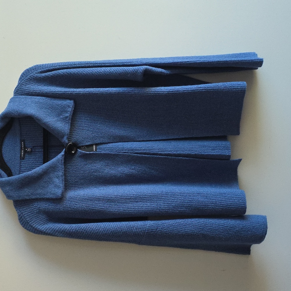 Robert Kitchen - NWT Blue Button-Up Cardigan - Size Medium